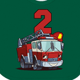 thumbnail image 4 of Inktastic 2nd Birthday Fire Truck Boys or Girls Baby Bib, 4 of 4