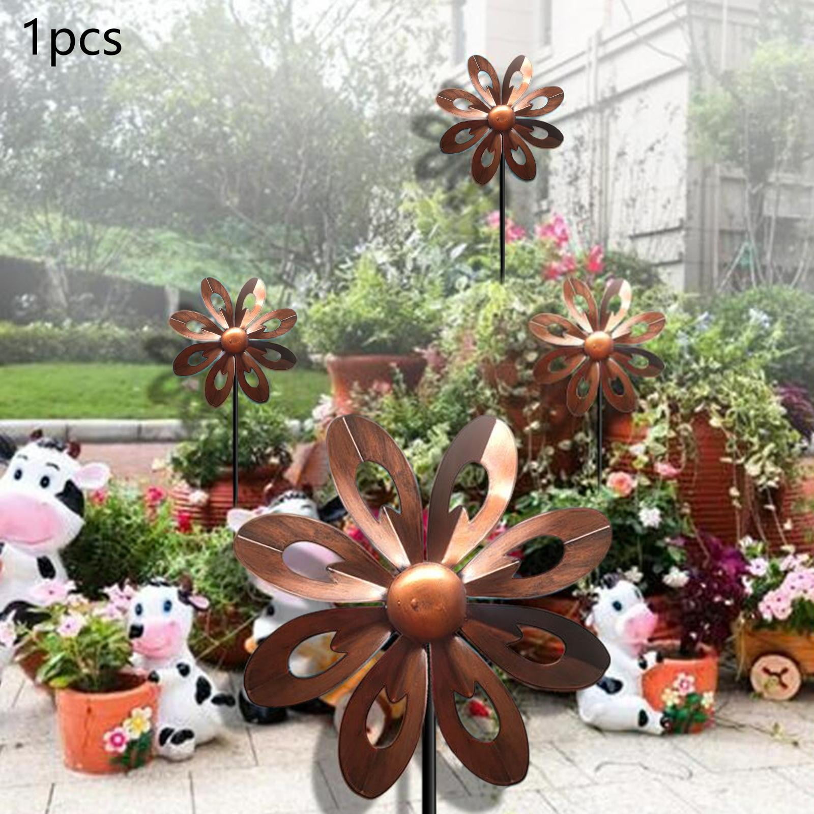 Outdoor Wind Lawn Ornament Pinwheel Rotatory Windmill Decorative Garden