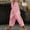 Pink, variant on QUNYINEY Cotton Linen Summer Pants for Women Wide Leg White Casual Pants Drawstring Elastic Waist with Pockets Loose Fit Pants