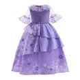 thumbnail image 2 of En-canto Isabel Dress Cosplay Isabella Mirabell Charm Costume Dress Girls Princess Dress Fantasy Party Kids Gifts For heqiyong LED, 2 of 2