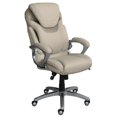 thumbnail image 1 of Serta at Home Works Faux Leather Executive Office Swivel Chair in Cream, 1 of 12
