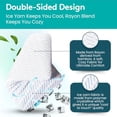 thumbnail image 5 of Cooling Memory Foam Pillow 2.6 Inch Thin for Stomach Back Sleeper Queen Size Removable Cool-Tech Cover CertiPUR-US Certified, 5 of 7