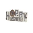 thumbnail image 1 of Melrose International 70607 15 x 8 Po Signe de Pâques Heureux MDF & Metal&44; Gris Blanc - Lot de 2, 1 of 1