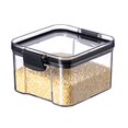 thumbnail image 1 of Hyasfey Transparent Sealed Food Storage Ja Airtight Lock Leakproof Dustproof Moisture-proof Rice Cereal Milk Powder Container Snack Tea Storage Case, 1 of 8