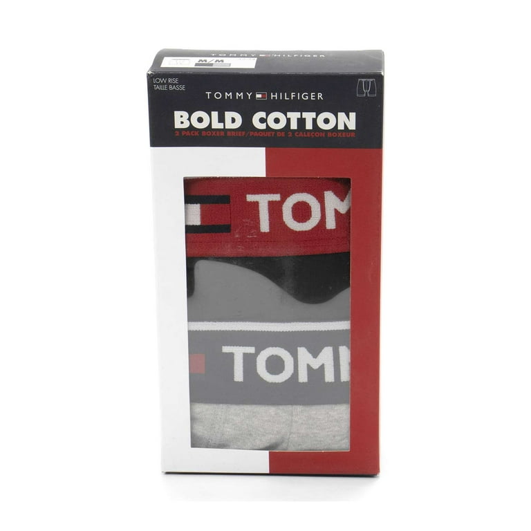 Men's Tommy Hilfiger 09T3506 Cotton Stretch Boxer Brief Pack (Multi L) Walmart.com
