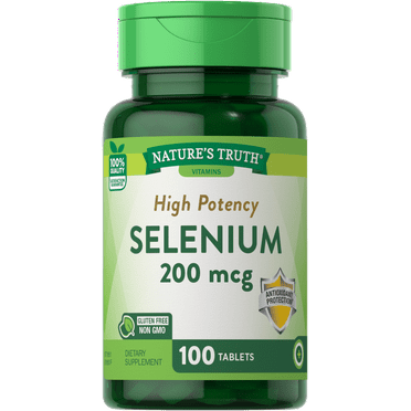 Nature's Truth High Potency Selenium 200 mcg Supplement, 100ct, 4-Pack