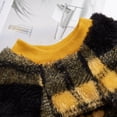 thumbnail image 5 of Yidarton Dog and cat clothes winter plaid double-sided fleece coat cute pet clothes autumn and winter sweater small and medium-sized dog clothes Brick Red, 5 of 7