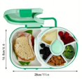 thumbnail image 3 of Boîte à Lunch Style Bento avec Essoreuse à Collations Conteneur à Lunch Divisé avec 6 Compartiments Incluant Plateau à Sandwich et Fruits, 3 of 6
