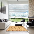 thumbnail image 6 of Ahgly Company Indoor Round Abstract Orange Abstract Area Rugs, 4' Round, 6 of 6