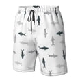 thumbnail image 4 of Balery Cute Shark Traje de Baño Estilo Hawaiano para Hombre, Shorts de Secado Rápido con Bolsillos-XX-Large, 4 of 6