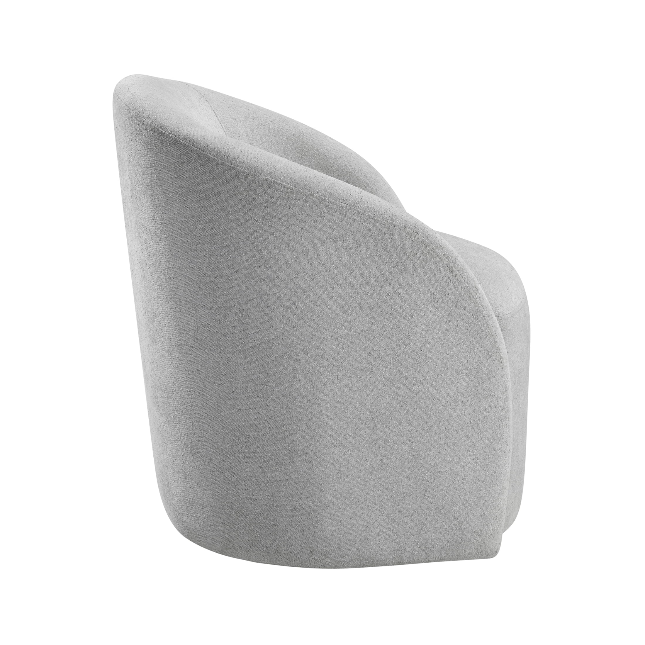 OakvillePark Thistlemere Boucle Swivel Chair, Light Gray