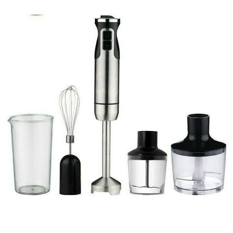 5 Core Immersion Hand Blender 5-In-1 500W Handheld 8 Variable Powerful  Stainless Steel BPA Free Stick Blender with Electric Whisker, 2-Blades  860ml Food Processor, Chopper 600ml Mixing Beaker HB 1520 