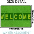 thumbnail image 2 of Coolnut Lightweight Soft Area Rugs Welcome on Green Floor Carpet Mat for Kids Playing Room Hardwood Floor Living Room 80x58in, 2 of 6