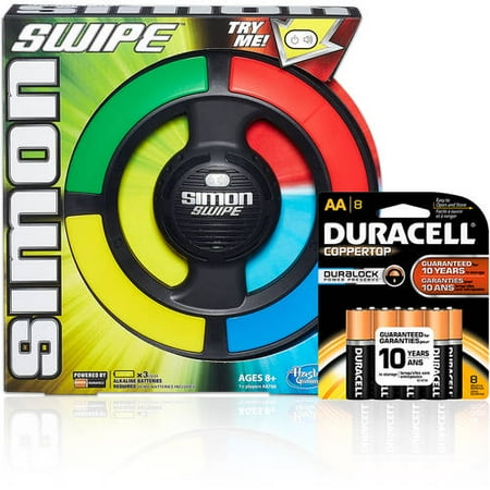 Simon Swipe with Duracell Coppertop AA 24 pack Value Bundle