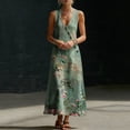 thumbnail image 6 of Stamzod Women's Plus Size Maxi Dresses Summer Sleeveless Casual Long Dress 2026 Vacation Outfits Multicolor H XL, 6 of 8