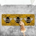 thumbnail image 5 of Bee Kind Bow Tie Yellow Spring Doormat, Seasonal Summer Home Decor Low-Profile Switch Rug Door Mat Floor Mat for Indoor Outdoor 17x47 Inch, 5 of 6