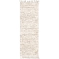 thumbnail image 1 of Unique Loom Hygge Shag Plush & Cozy Area Rug 2' 2 x 6' Runner Ivory/Tan, 1 of 1