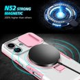 thumbnail image 3 of Moreoy Magnetic Kickstand Case for iPhone 17 with Sliding Lens Cover, [MagSafe Compatible ]Shockproof Non-Slip Bumper Protective Phone Case Cover with Metal Ring Holder Stand,B, 3 of 10