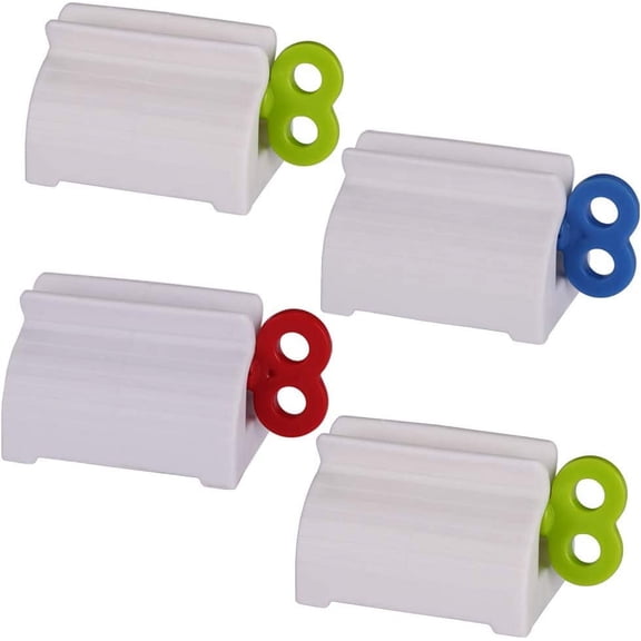Toothpaste Tube Squeezers Toothpaste Roller - Manual Toothpaste Tube Roller Squeezer Tool, Toothbrush Squeezers, Toothpaste Clip Holder Stand Winder by (Multi-Colored)