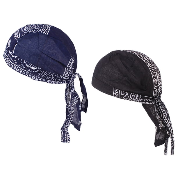 2x Sombrero de Turbante Unisex Gorra de Quimioterapia de Gorro Musulmán Pérdida de Cabello Sombrero de Bufanda