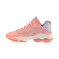 thumbnail image 4 of Nike Lebron 19 XIX Low Men's Basketball Shoes Crimson Bliss-Atomic Green dq8344-600, 4 of 6