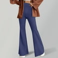 thumbnail image 2 of Plebaso Pantalon Évasé Taille Haute pour Femmes Legging Décontracté Extensible Bootcut Yoga, 2 of 6