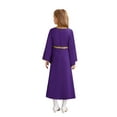 thumbnail image 2 of YiZYiF Kids Girls Renaissance Medieval Royalty Princess Dress Long Sleeve Party Dress Dark Purple 6, 2 of 6