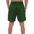 thumbnail image 2 of Dc Green Lantern White Logo Mens Lined Mesh Shorts, Hunter Green, Large, 2 of 6