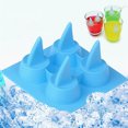 thumbnail image 2 of Molde para hacer hielo con rejilla para hielo, novedoso molde para hielo, molde para gomitas, bandeja para hielo con forma de aleta de tiburón, máquina para hacer cubitos de hielo, 2 of 6