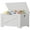 White/X Pattern, variant on Danolapsi 23.6" Storage Chest,Wooden Storage Bench with Safety Hinge,Wooden Entryway Bench,Easy Assembly,Retro Style Large Toy Chest for Entryway, Living Room,Bedroom