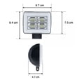 thumbnail image 3 of Par Faros 12 Led 4 Paneles Estrobo Auto Moto 4x4 Arillo Gel, 3 of 8