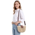 thumbnail image 2 of Spencer Straw Handbags Women Summer Beach Crossbody Bag Vintage Woven Purse Boho Shoulder Bag, 2 of 11
