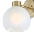 thumbnail image 4 of Westinghouse Lighting 6127600 Dorney One Light Wall Fixture, Champagne Brass & Frosted Glass, 4 of 7