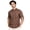 Brown, variant on Phagun Mens Printed Cotton Short Kurta, Casual Indian Ethnic Wear for Men