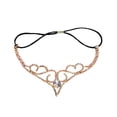 thumbnail image 3 of Diadema con cadena para la frente con dites de imitación, cadena para el pelo de novia, regalo bohemio para mujer, tocado de moda, joyería para , oro, 3 of 8