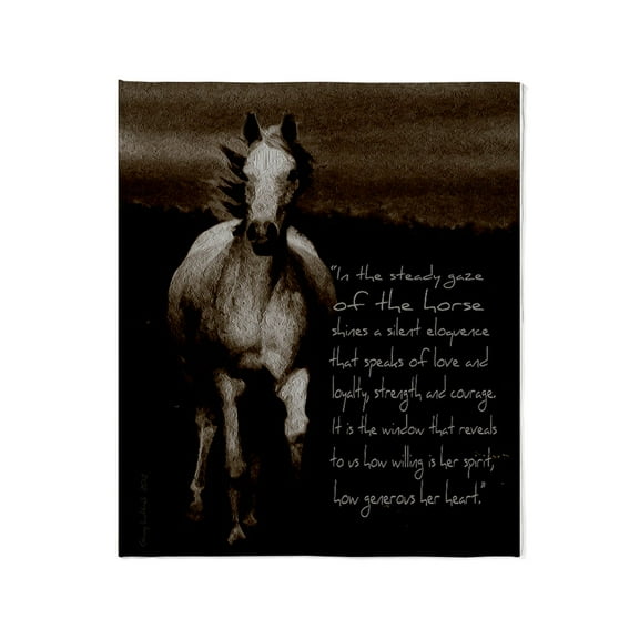 CafePress - The Horse Throw Blanket - Soft Fleece Throw Blanket, 50"x60" for All Ages