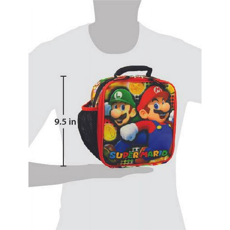 Super Mario Bros Soft Insulated School Lunch Box Reusable Lunch Bag  B23NN56028 
