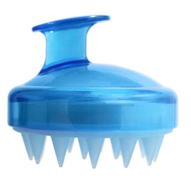 Cepillo para masaje de cuero cabelludo, de silicona, para usar durante la ducha y el lavado del cabello, spa, adelgazante