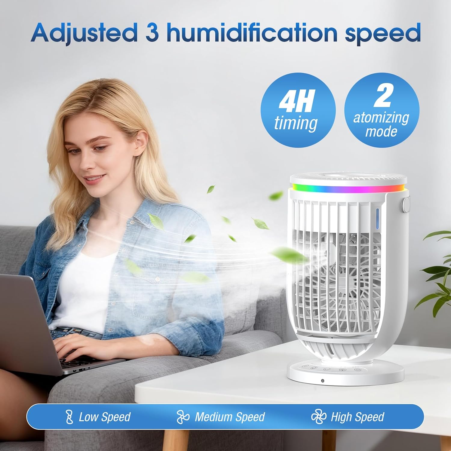 Humidifiers for Bedroom,with Large Tank, Easy to Clean & Fill,Ultra-Quiet (30dB) Supersized Cool Mist Air Humidifier for Baby Nursery, Plants, Office, 7-Color Ambient Nightlight