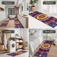 thumbnail image 5 of Colorful Tie Dye Luminous Mandala Pattern Kitchen Rugs Sets Of 3,Kitchen Runner Rugs Non Skid Washable,Decorative Kitchen Floor Mats for Kitchen,Sink,Laundry,17"x30"+ 17"x47" + 17"x59", 5 of 6
