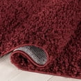 thumbnail image 6 of Well Woven Elle Basics | Emerson Shag Deep Red | Textured Area Rug 5x7 (5'3" x 7'3"), 6 of 8