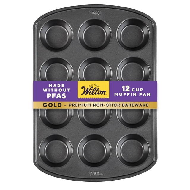 Wilton 2105-6789 Molde para muffins y cupcakes 12 cavidades 26.8x 38 cm