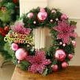 thumbnail image 3 of 30cm Christmas Thanksgiving Decorations/Christmas Wreath/Hotel Mall Decoration/ Handmade Wave Wreath Gate Hanging Cabinet Window Towers Arrangement, 3 of 5