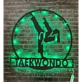 thumbnail image 2 of Craftnamesign Custom Girl Karate Martial Arts Metal Wall Art LED Light, Custom Kid Karate Name Sign, 2 of 5