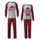 thumbnail image 1 of Conjunto de pijamas navideños para parejas, ropa de dormir para adultos, color gris, Santa's Favourite HO, 1 of 4