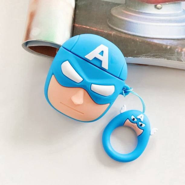 Funda para AirPods 1/2 Pro Marvel Batman Iron Man Spiderman Funda para auriculares inalámbricos Bluetooth