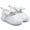 White, variant on Herrnalise Toddler Kid Baby Girls Princess Cute Toddler Solid Color Soft Leather Bow Shoes