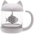 thumbnail image 1 of 250ml Cat Glass Tea Cup With Lid, 1 of 3