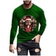 thumbnail image 2 of Blusas y camisas de manga larga y cuello redondo para hombre, informales, con estampado navideño, deportivas, de poliéster., 2 of 5