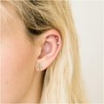 thumbnail image 2 of 925 Sterling Silver Small Airplane Stud Earring for Women, 2 of 9